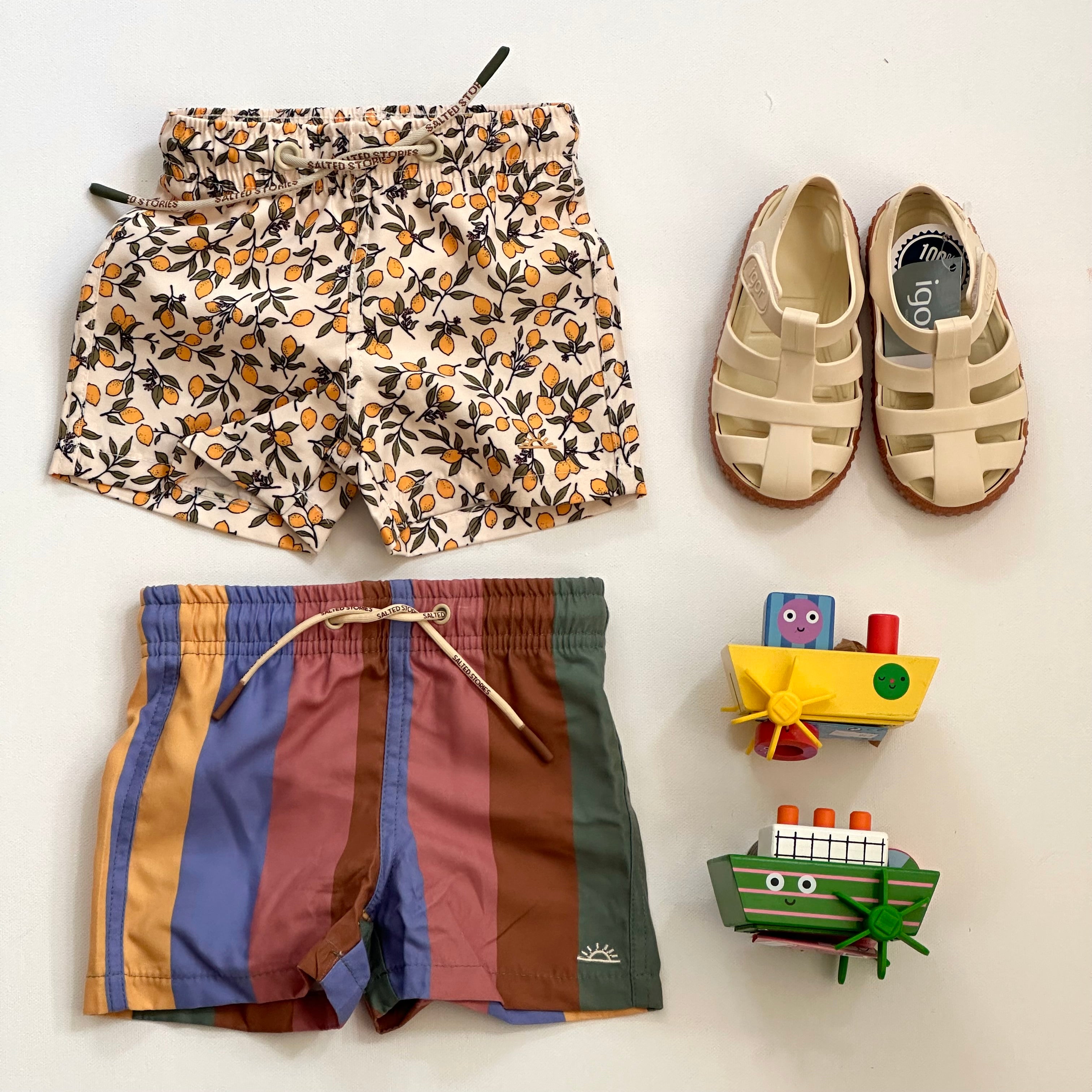 Stripe Swim Shorts