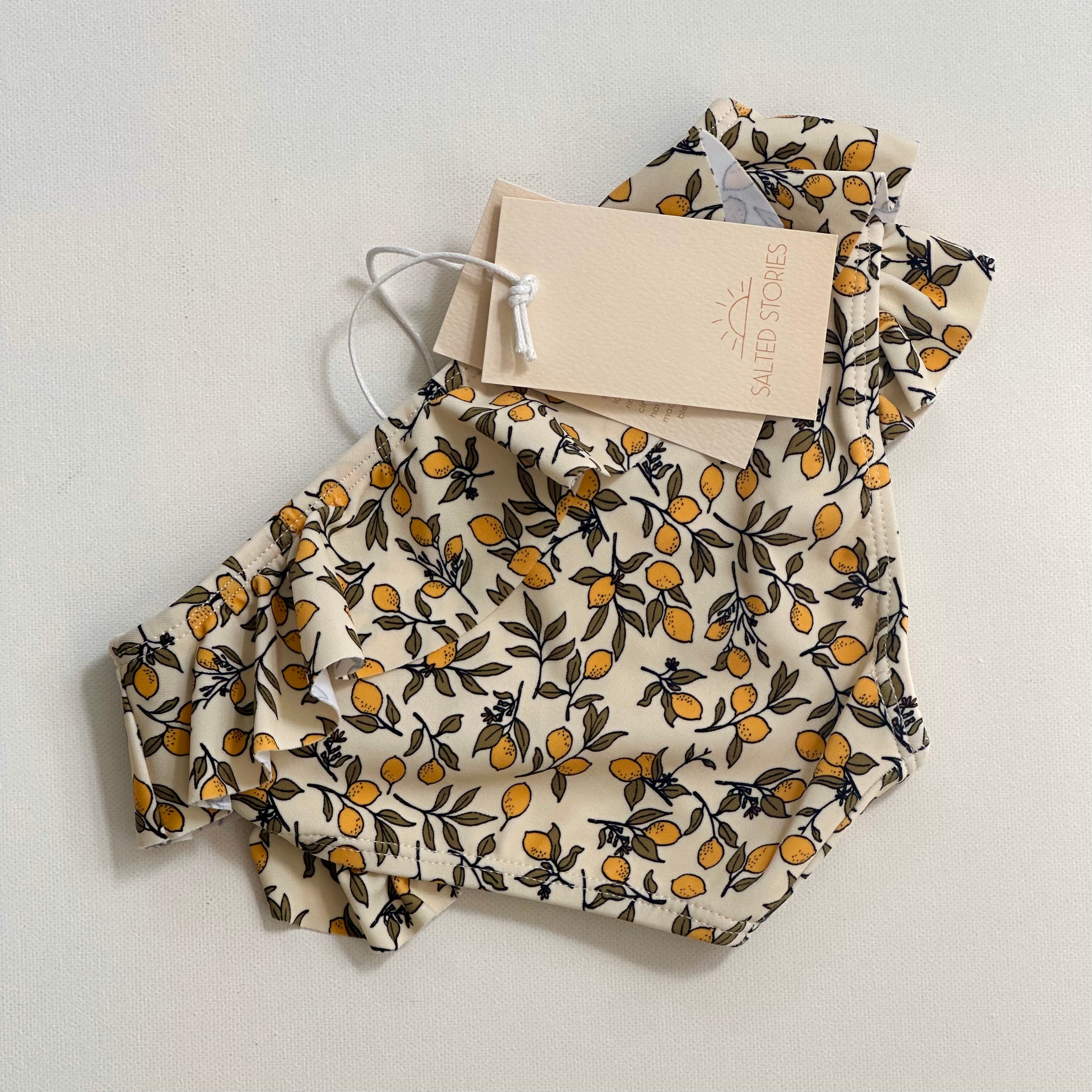 Lemon /Embroidery Swim Knickers 2Pack