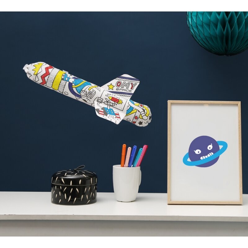 3D Colouring Rocket Air Toy